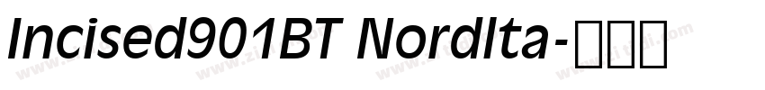 Incised901BT Nordlta字体转换